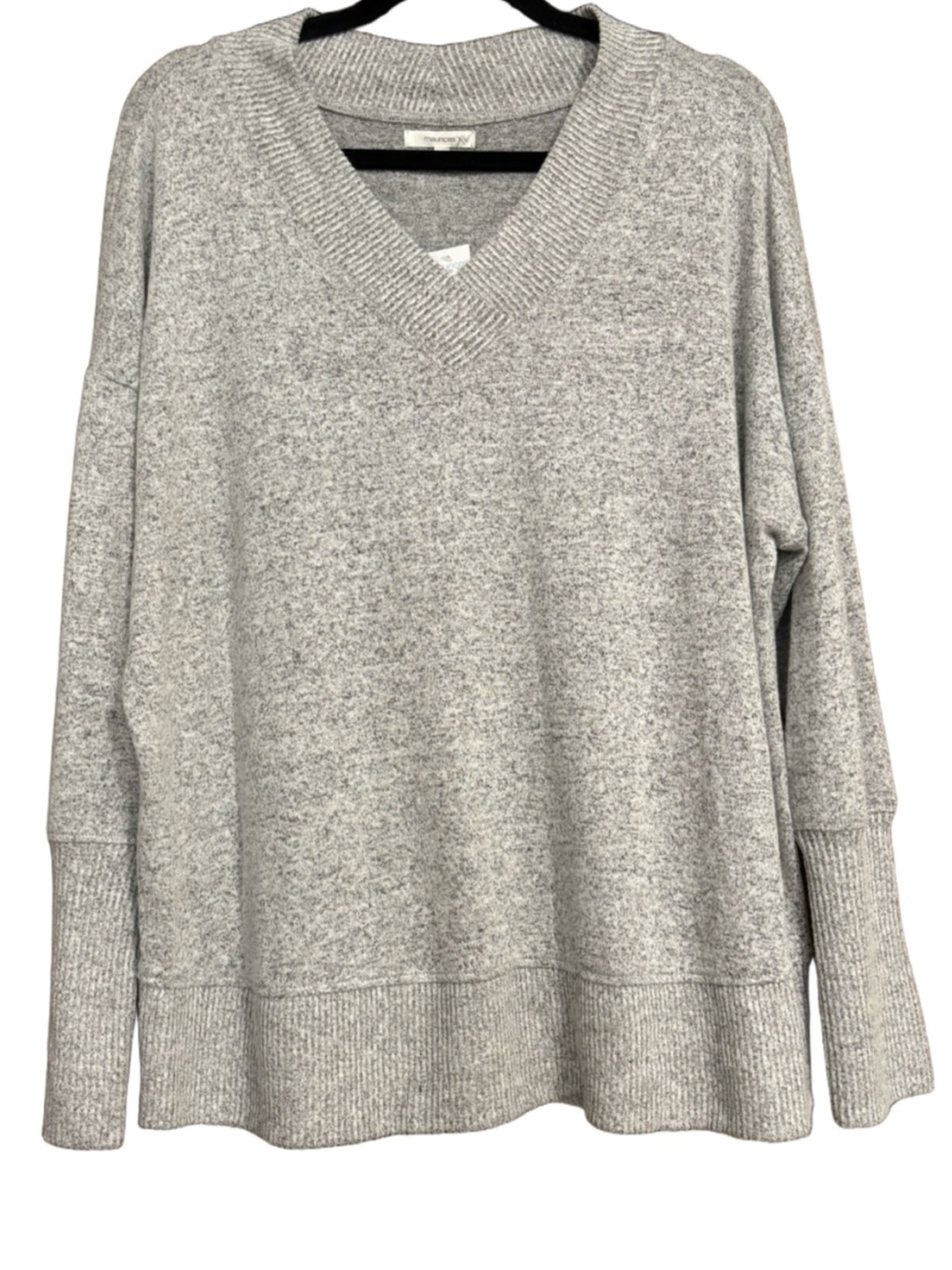 Maurices Light Gray V-Neck Sweater
